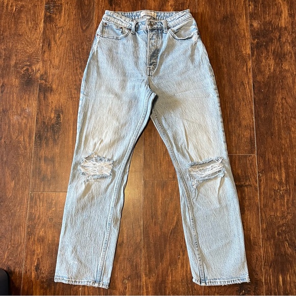 Abercrombie & Fitch Denim - Abercrombie Dad High Rise Jeans - curve love